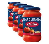 Barilla Salsa Napolitana, Tomate con Hierbas Aromáticas, 400g (Paquete de 4)