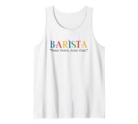 Barista Bean There Done That Coffee Humor Camiseta sin Mangas