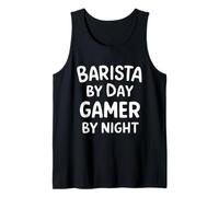 Barista by Day Gamer by Night Camiseta sin Mangas