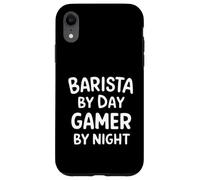 Barista by Day Gamer by Night Carcasa para iPhone XR