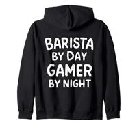 Barista by Day Gamer by Night Sudadera con Capucha
