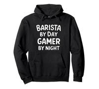 Barista by Day Gamer by Night Sudadera con Capucha