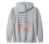 Barista era Lindo tomaría café aquí Otra Vez Divertido café Sudadera con Capucha
