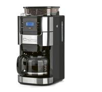 Barista Kaffee & Technik Cafetera de Filtro Con Molinillo | Jarra de Vidrio Para 12 Tazas | Para Café en Grano y Polvo [1,5 Litros, 900 Vatios, Acero Inoxidable]