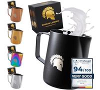 Barista Legends® - Jarra de leche (acero inoxidable, 600 ml, con boquilla especial Latte Art - Jarra de acero inoxidable - Barista - Accesorios Barista