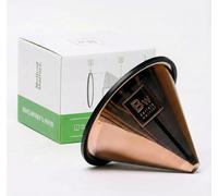 Barista Warrior Compatible con filtros de café Hario V60 y Chemex, acero inoxidable reutilizable, los mejores accesorios para cafetera y bar (revestimiento de cobre)