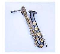 Baritone Saxophone Tube De Latón Único Níquel Negro Níquel Plateado Instrumento SAX Con La Boquilla De La Caja Instrumento Viento
