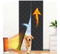 BARJEAR Cortina de Protección Térmica Magnética para Puertas, Cortina de Protección contra el Frío 80x210cm, Cortina Térmica Aislante, Apto para Mascotas, Impermeable, a Prueba de Viento para Puertas