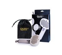 Bark&Bliss Cepillo para mascotas, cepillo de limpieza automática, herramienta de aseo para perros y cepillo para gatos, cepillo para eliminar el pelo de perro, masaje vibratorio, cepillo de capa