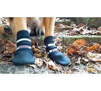 Bark Brite Todas Las Botas De Perro Protector De Neopreno Resistente A La Pata con Straps Reflectante (XL (4X3.75 Pulg.)) Viajan Estuche De Cremallera Incluido