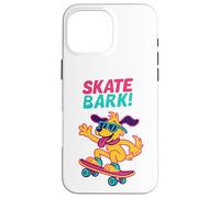 ¡Bark de patín! - Estilo cómico de perro de patinaje Carcasa para iPhone 16 Pro Max
