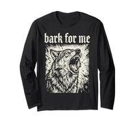 Bark For Me Blackletter Fierce Angry Dog Graphic Manga Larga