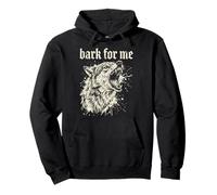Bark For Me Blackletter Fierce Angry Dog Graphic Sudadera con Capucha
