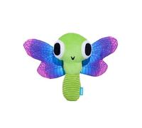 BARK Juguete para perros Libélula Tipo Dragón con pito de peluche para perros, arrugado loco, lleno de pelusa, con alas Whip-N-Flip para agitar y lanzar