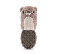 BARK - Juguete para perros Super Chewer P.B Beaver de peluche triturable con juguete oculto para perros en el interior, núcleo de goma natural, cola texturizada para golosinas untables, diseñado para