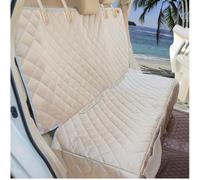 Bark Lover Funda de Asiento de Coche para Perro para Asiento Trasero, Impermeable, Antideslizante, para niños, tamaño Universal para Coches, Camiones, SUV (Beige)