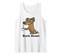 Bark Roast Funny Dog Coffee Camiseta sin Mangas