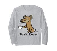 Bark Roast Funny Dog Coffee Manga Larga