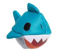 Bark Super Chewer Great White Dwight Shark Dog Toy, Blue and White, Large