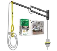 Barkan Brazo de Pared Protector para Cable de Cargador de Coche electrico de 160 cm, con garantía de 5 años, Recubrimiento de Zinc Impermeable para Uso Interior y Exterior, Vehiculo Electrico
