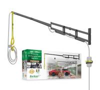 Barkan Brazo de Pared Protector para Cable de Cargador de Coche electrico de 305 cm, con garantía de 5 años, Recubrimiento de Zinc Impermeable para Uso Interior y Exterior, Vehiculo Electrico
