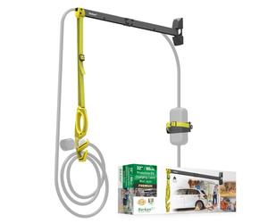 Barkan Brazo de Pared Protector para Cable de Cargador de Coche electrico de 80 cm, con garantía de 5 años, Recubrimiento de Zinc Impermeable para Uso Interior y Exterior, Vehiculo Electrico