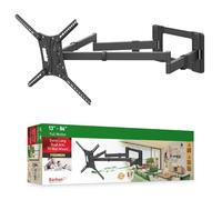 Barkan Soporte TV de Pared 101cm de Largo Brazo Doble, Inclinable y Giratorio, Articulado, para Pantallas de 13-80 Pulgadas, Peso máximo 50Kg, Extra Estable, para LED OLED LCD, hasta VESA 600x400