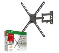 Barkan Soporte TV de Pared Inclinable y Giratorio, Articulado para Pantallas de 13-65 Pulgadas, Peso máximo 36Kg, para LED OLED LCD, hasta VESA 400x400