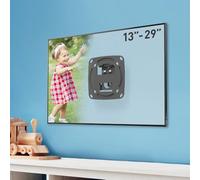 Barkan Soporte TV/PC Monitor de Pared Fijo para Pantallas de 13-29 Pulgadas, Pantalla Plana/Curva, Peso máximo 15Kg, para LED OLED LCD, hasta VESA 100x100