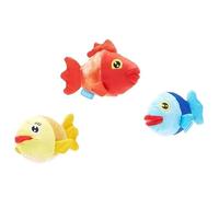 Barkbox BARK The Groupers Fish - Juguete escolar para perro, juego de peces multicolor, tamaño XS/S