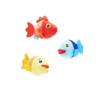 Barkbox Bark The Groupers Fish School Hundespielzeug, Plüsch, Mehrfarbig, Fisch-Set, XS/S Größe