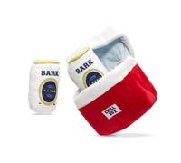Barkbox Juguete Interactivo de Peluche 2 en 1 para Perros, Juguete de rasgar y revelar para Perros y Cachorros, Juguetes estimulantes y chirriantes para Mascotas, pequeño, héroe de Campamento