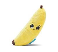 Barkbox Juguete Interactivo de Peluche 2 en 1 para Perros, Juguete de rasgar y revelar para Perros y Cachorros, Juguetes estimulantes y chirriantes para Mascotas, plátanos (pequeño)