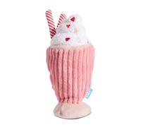 BarkBox - Juguete para perros Red Whine Milkshake, batido de peluche, sonoro, para perros muy pequeños y pequeños