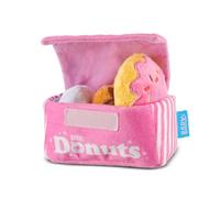 Barkbox Juguetes para Perros - Barker's Dozen Donuts Plush 4 en 1, Juguete Interactivo para Perros y Cachorros, pequeño