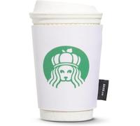 Barkbox Pupkin Spice Latte - Juguete de peluche para perro, chirriador en el interior, para perros medianos a grandes, color blanco