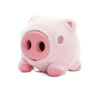 Barkbox Super Chewer Pig Dog Toy, Hambone Dual-Layer Design with Plush Exterior and Rubber Core, Treat Dispensing