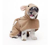 BarkBox Toalla de baño para Perros, Ligera, súper Linda, de Secado rápido, diseño de Conejo (Talla S)