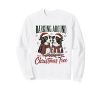 Barking Around The Christmas Tree Border Collie Xmas Sudadera
