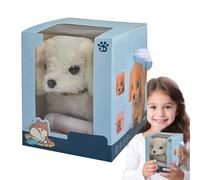 Barking Dog Plush - Cachorro de peluche interactivo, Juguete interactivo de peluche para perros para mascotas | Cachorro robot que actúa como un verdadero cachorro: camina, ladra