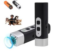 BarkShield Pro - Bark Shield Anti Barking Device for Dogs, BarkShield Pro 100ft,Strobe Mode, 25000-40000 Hz Three-Speed Variable Frequency, with LED Flashlight,Suitable for all dog breeds (black*2)