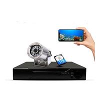 Barlus Kit de cámara subacuática HD, cámara IP subacuática POE de 3 MP con 4 canales NVR 1 TB HDD para monitoreo de peces con cables de 32 pies