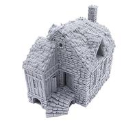 Barlyway Cottage - Terreno DND compatible con Calabozos y Dragones, Warhammer 40k, juegos de guerra en miniatura de 28 mm, juegos de rol de mesa, paisaje de juego de guerra