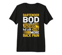 Barman BOD Like A Dad BOD Maestro de biología Día del Padre Camiseta Premium