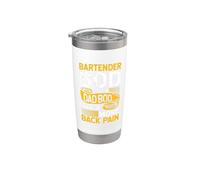 Barman Bod Like A Dad Bod Maestro de biología Día del Padre Vaso térmico de acero inoxidable de doble pared