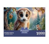Barn búho Puzzle Imposible,desafío for Adults Autumn-Bosque Invierno 1000 Piezas Obra De Arte De Juego De para Adultos Y Niños Mayores De 12 Años 38x26cm/1000pcs