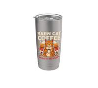 Barn Cat Coffeee solo para los amantes del café Vaso térmico de acero inoxidable de doble pared