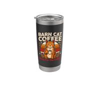Barn Cat Coffeee solo para los amantes del café Vaso térmico de acero inoxidable de doble pared