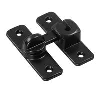 Barn Door Lock, 90 Degree Stainless Steel Sliding Safety Latch, Heavy-Duty Household Security Locking Tool for Shutters, Sheds, Cabinets, and Interior Room Doors