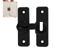 Barn Door Lock - Punch-Free Sliding Door Latch, 90° Anti-Theft Lock For Home Security | Stainless Steel Gate For Barn, Shed, Shutter, Room, Window, Cabinet